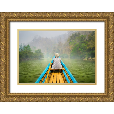 Destiny Thailand - 127 Gold Ornate Wood Framed Art Print with Double Matting by Heine, Ben