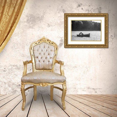 Boat Romance 3 Gold Ornate Wood Framed Art Print with Double Matting by Heine, Ben