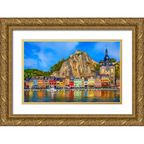 Beautiful Dinant Gold Ornate Wood Framed Art Print with Double Matting by Heine, Ben