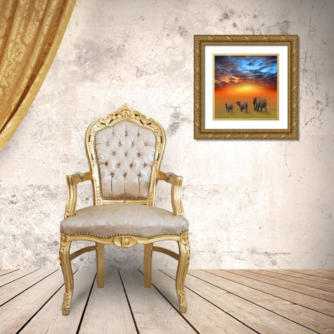 The Future is Bright Gold Ornate Wood Framed Art Print with Double Matting by Heine, Ben