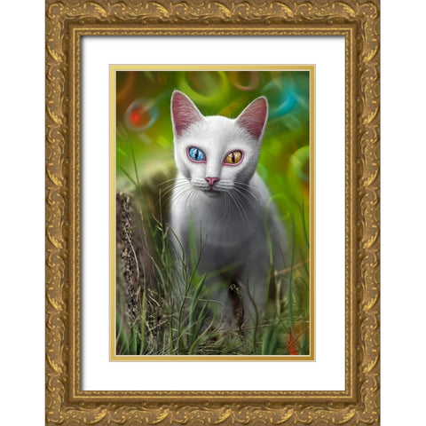 Hypnosis Gold Ornate Wood Framed Art Print with Double Matting by Heine, Ben