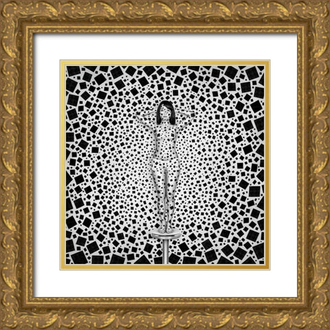 Less is More Gold Ornate Wood Framed Art Print with Double Matting by Heine, Ben