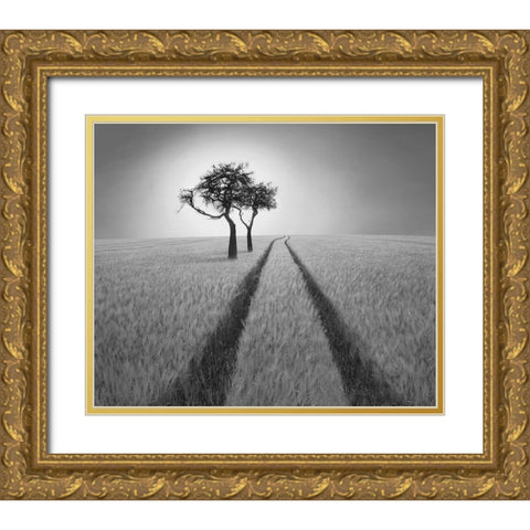 Listen to Wisdom Gold Ornate Wood Framed Art Print with Double Matting by Heine, Ben