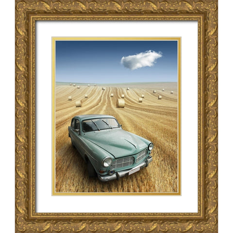 Nowhere to be Found Gold Ornate Wood Framed Art Print with Double Matting by Heine, Ben