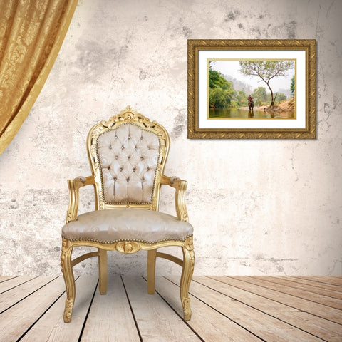 Thailand - 36 Gold Ornate Wood Framed Art Print with Double Matting by Heine, Ben