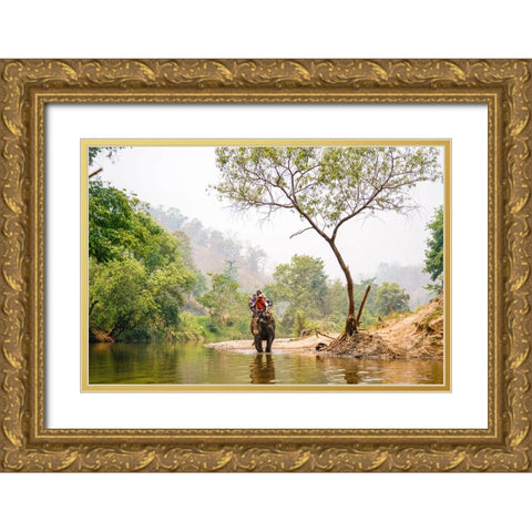 Thailand - 36 Gold Ornate Wood Framed Art Print with Double Matting by Heine, Ben