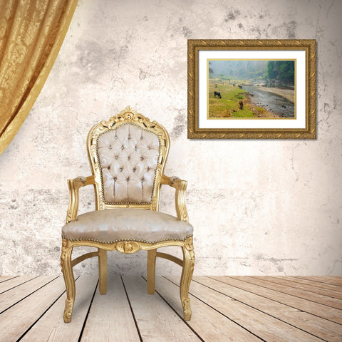Thailand - 79 Gold Ornate Wood Framed Art Print with Double Matting by Heine, Ben