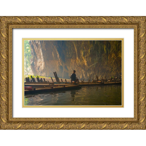 Thailand - 93 Gold Ornate Wood Framed Art Print with Double Matting by Heine, Ben