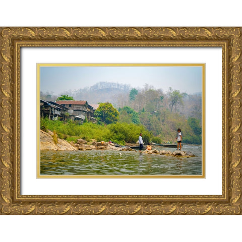 Thailand - 151 Gold Ornate Wood Framed Art Print with Double Matting by Heine, Ben