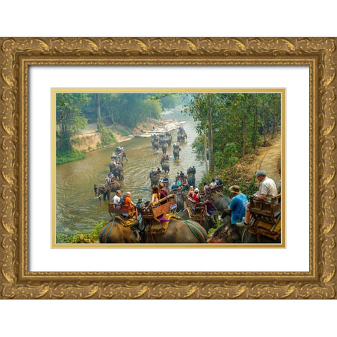 Thailand - 321 Gold Ornate Wood Framed Art Print with Double Matting by Heine, Ben