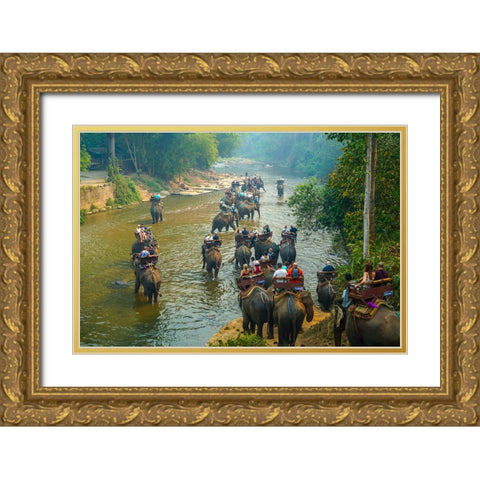 Thailand - 324 Gold Ornate Wood Framed Art Print with Double Matting by Heine, Ben