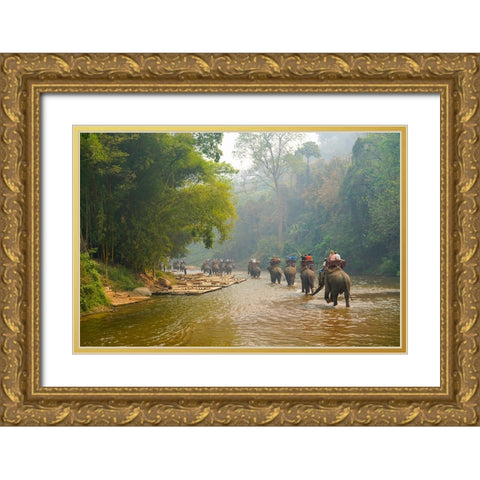 Thailand - 330 Gold Ornate Wood Framed Art Print with Double Matting by Heine, Ben