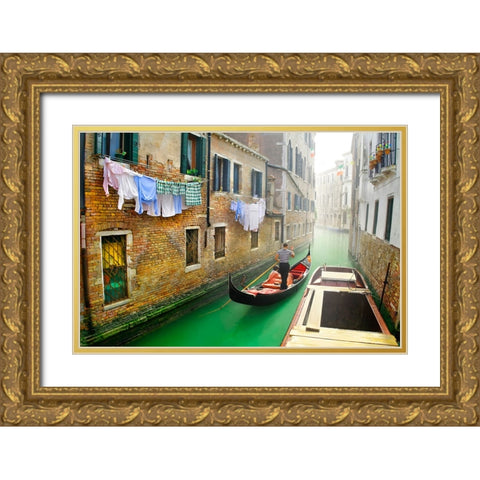 The Echo of a Dream Gold Ornate Wood Framed Art Print with Double Matting by Heine, Ben