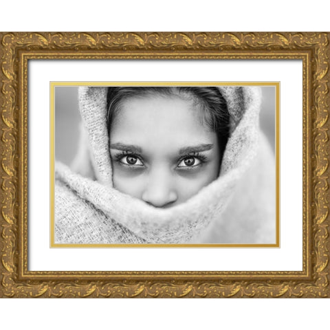 The Eyes of Youth Gold Ornate Wood Framed Art Print with Double Matting by Heine, Ben