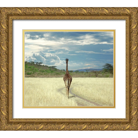 Until I get There Gold Ornate Wood Framed Art Print with Double Matting by Heine, Ben