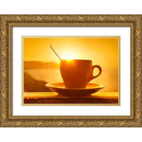 Wake Up Gold Ornate Wood Framed Art Print with Double Matting by Heine, Ben