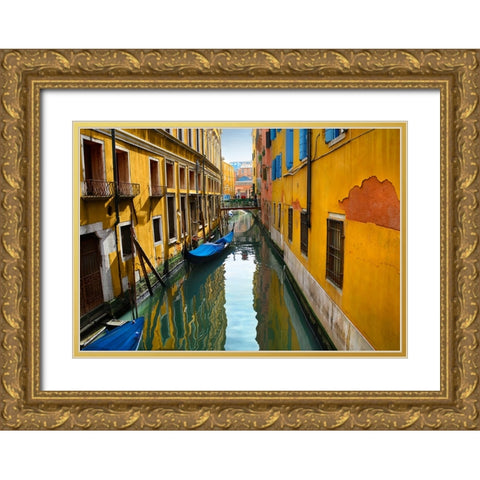 When Water Meets Color Gold Ornate Wood Framed Art Print with Double Matting by Heine, Ben