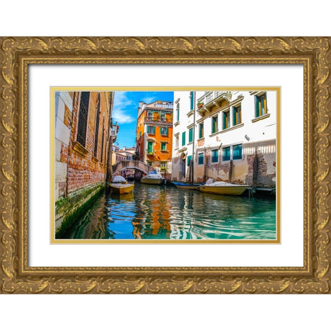_SAM0717 Gold Ornate Wood Framed Art Print with Double Matting by Heine, Ben