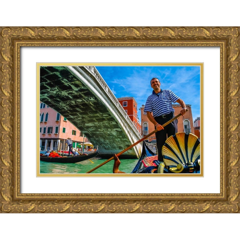 _SAM0761 Gold Ornate Wood Framed Art Print with Double Matting by Heine, Ben