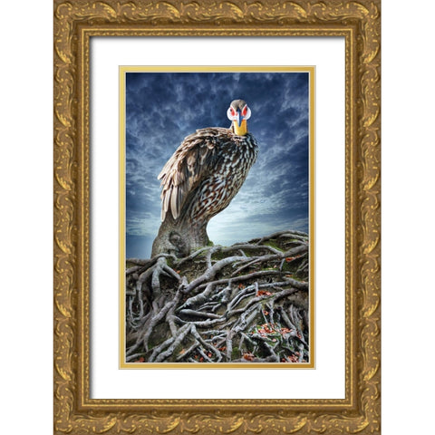 Back to My Roots Gold Ornate Wood Framed Art Print with Double Matting by Heine, Ben