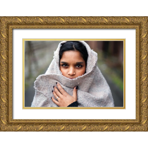 BEN00653 copy Gold Ornate Wood Framed Art Print with Double Matting by Heine, Ben