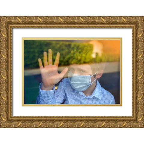 BEN01251 Gold Ornate Wood Framed Art Print with Double Matting by Heine, Ben