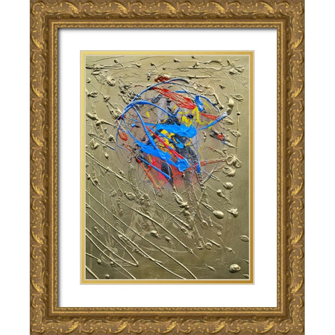 Blue Effusion Gold Ornate Wood Framed Art Print with Double Matting by Heine, Ben