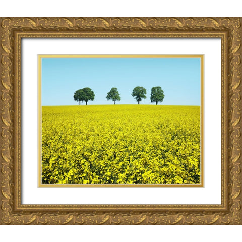 Brothers Gold Ornate Wood Framed Art Print with Double Matting by Heine, Ben