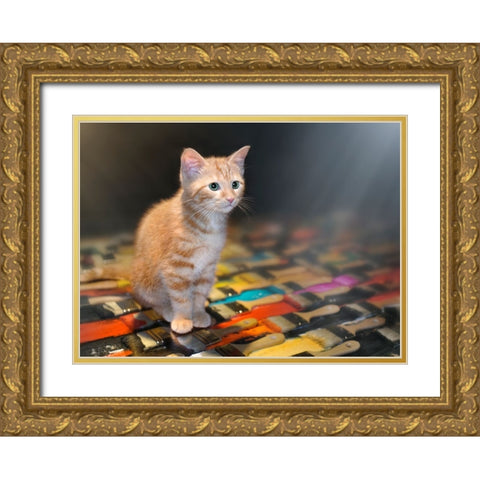 Missing You Gold Ornate Wood Framed Art Print with Double Matting by Heine, Ben