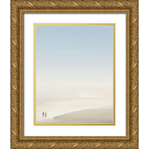 Nothing Can Happen to Us Gold Ornate Wood Framed Art Print with Double Matting by Heine, Ben