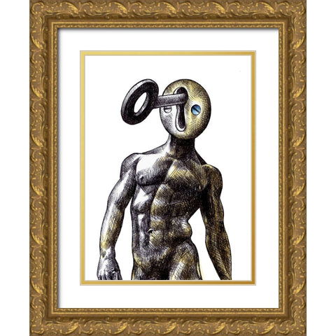 Open Me Gold Ornate Wood Framed Art Print with Double Matting by Heine, Ben