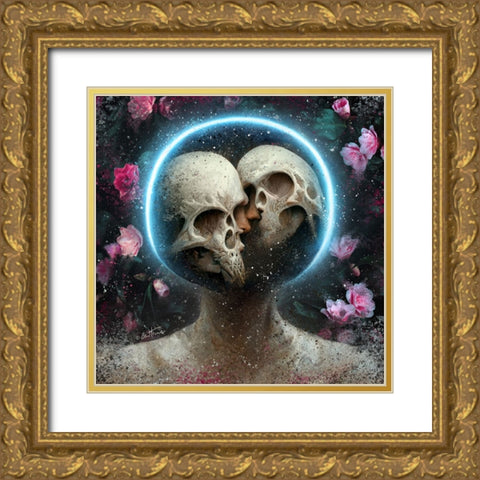 Astro Cruise 11 - Forever Connected in the Cosmos Gold Ornate Wood Framed Art Print with Double Matting by Heine, Ben