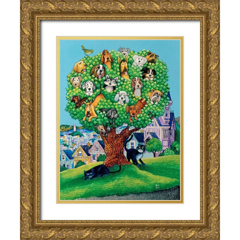 Buffys Dream Gold Ornate Wood Framed Art Print with Double Matting by Bell, Bill