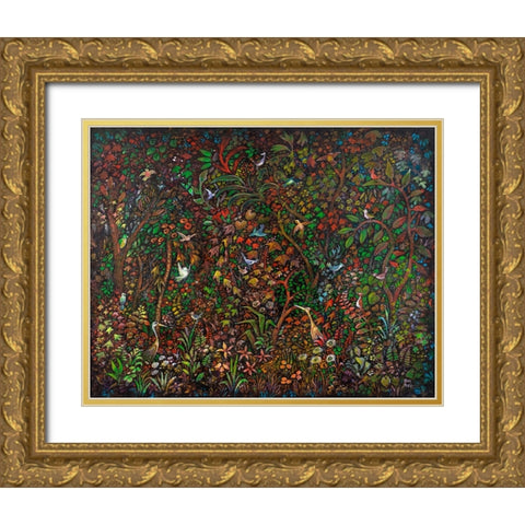 Frequent Flyers Gold Ornate Wood Framed Art Print with Double Matting by Bell, Bill