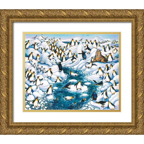 Tuxedo Junction Gold Ornate Wood Framed Art Print with Double Matting by Bell, Bill