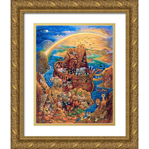 End of Rainbow Gold Ornate Wood Framed Art Print with Double Matting by Bell, Bill