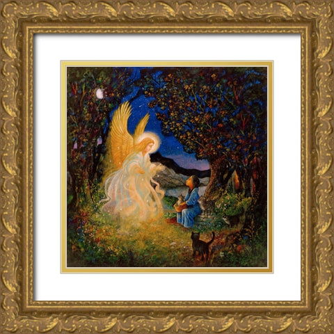 Hail Mary Gold Ornate Wood Framed Art Print with Double Matting by Bell, Bill