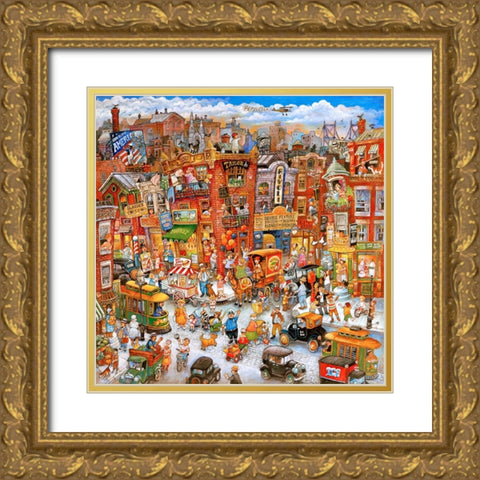 23 Gold Ornate Wood Framed Art Print with Double Matting by Bell, Bill