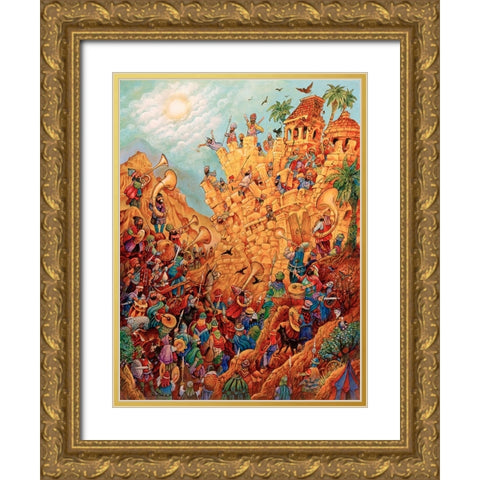 25 Gold Ornate Wood Framed Art Print with Double Matting by Bell, Bill