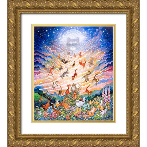 44 Gold Ornate Wood Framed Art Print with Double Matting by Bell, Bill
