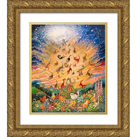 46 Gold Ornate Wood Framed Art Print with Double Matting by Bell, Bill