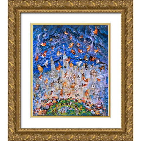 48 Gold Ornate Wood Framed Art Print with Double Matting by Bell, Bill