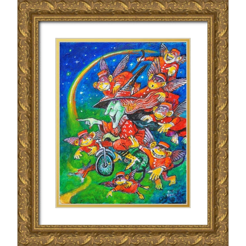 Look To The Rainbow Gold Ornate Wood Framed Art Print with Double Matting by Bell, Bill
