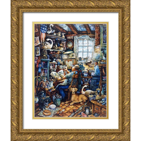 Birdman  Gold Ornate Wood Framed Art Print with Double Matting by Bell, Bill