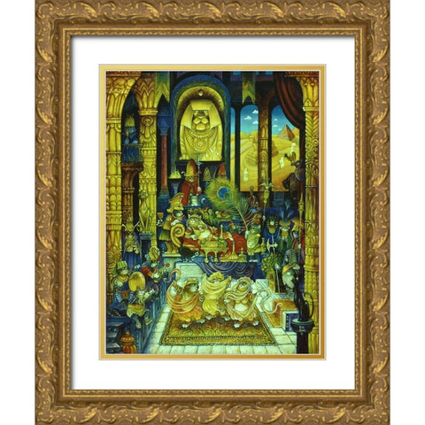 Cleocatra  Gold Ornate Wood Framed Art Print with Double Matting by Bell, Bill