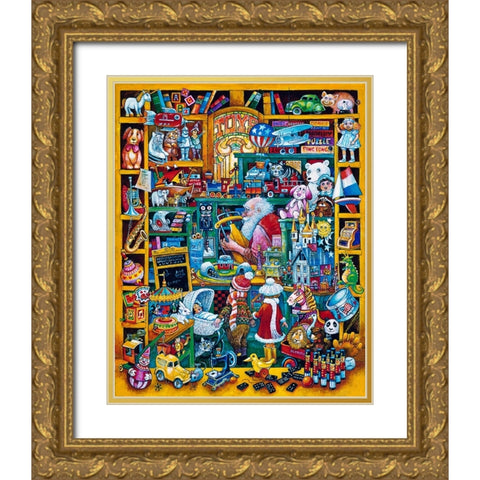 Toyman Gold Ornate Wood Framed Art Print with Double Matting by Bell, Bill