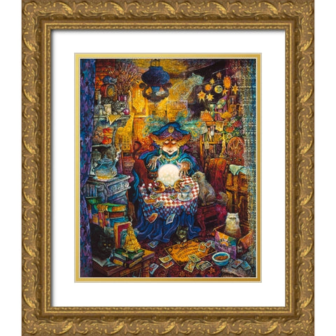 The Psychic Gold Ornate Wood Framed Art Print with Double Matting by Bell, Bill