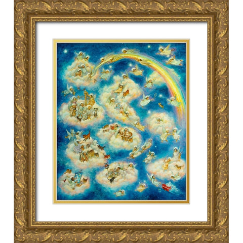 Heavenly Days Gold Ornate Wood Framed Art Print with Double Matting by Bell, Bill