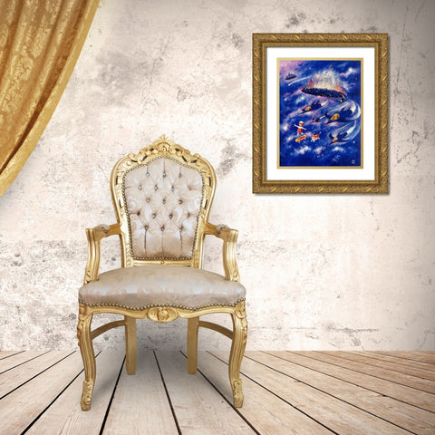 Spaceboard Gold Ornate Wood Framed Art Print with Double Matting by Bell, Bill