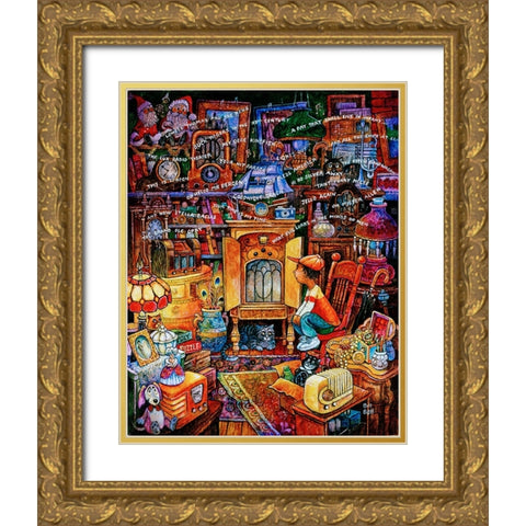 The Magic Box Gold Ornate Wood Framed Art Print with Double Matting by Bell, Bill